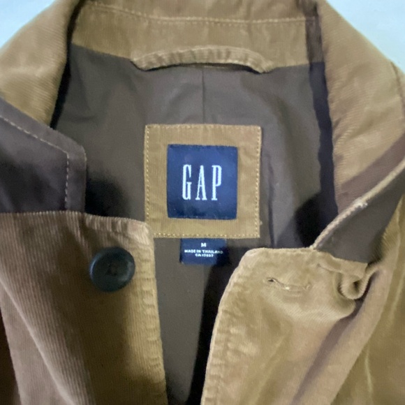 Gap Mens M Brown Corduroy Button Up Cotton Lined Casual Office Creepy Blazer. - Picture 8 of 16